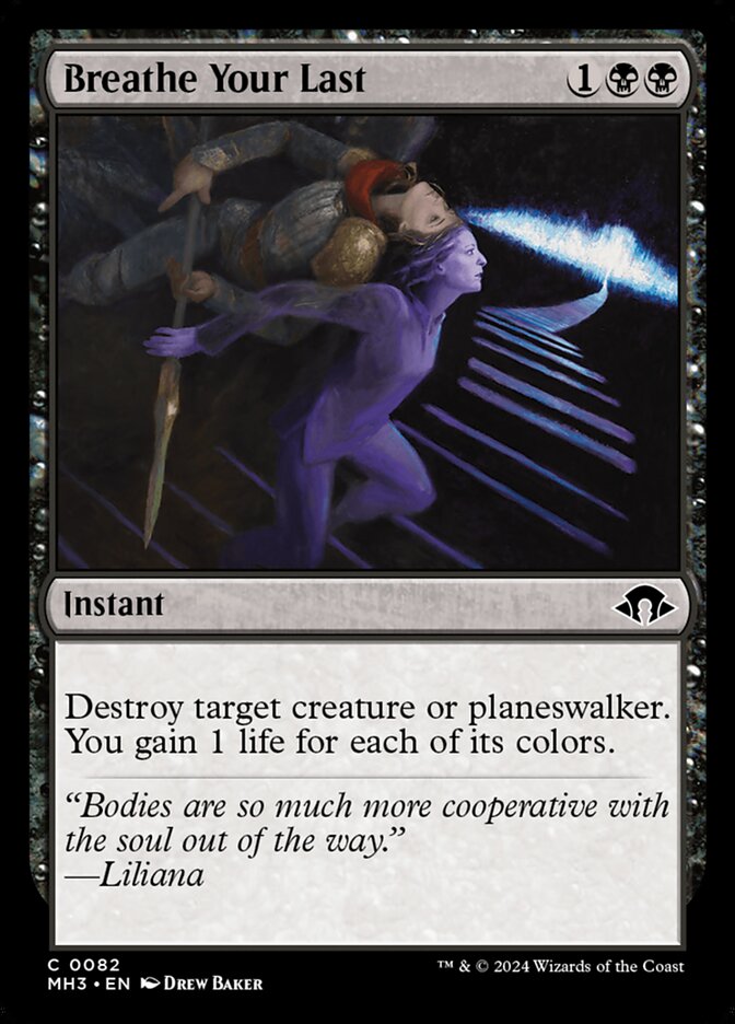 Breathe Your Last - carta Magic The Gathering