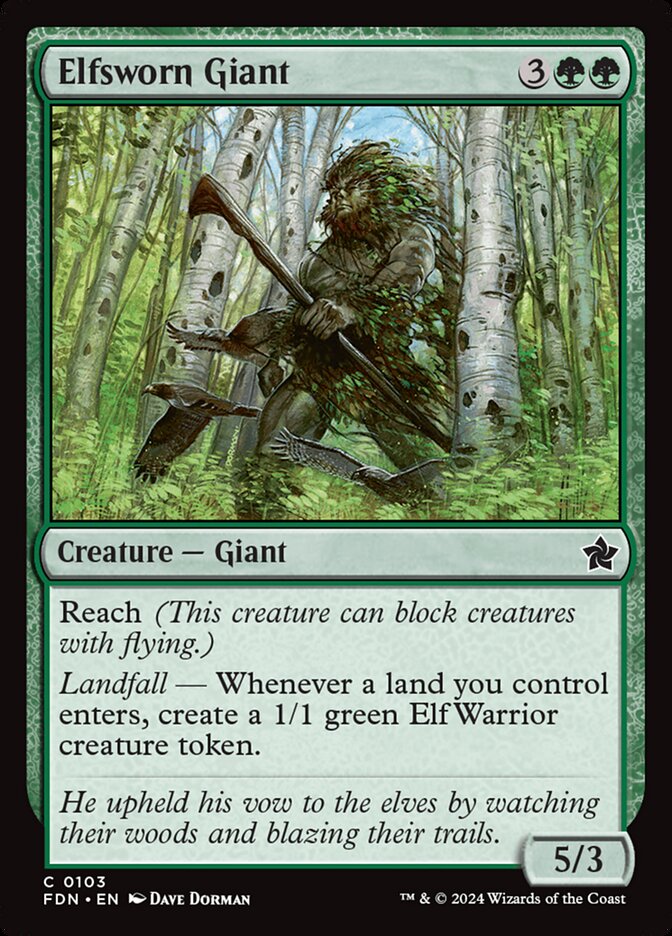 Elfsworn Giant - carta Magic The Gathering