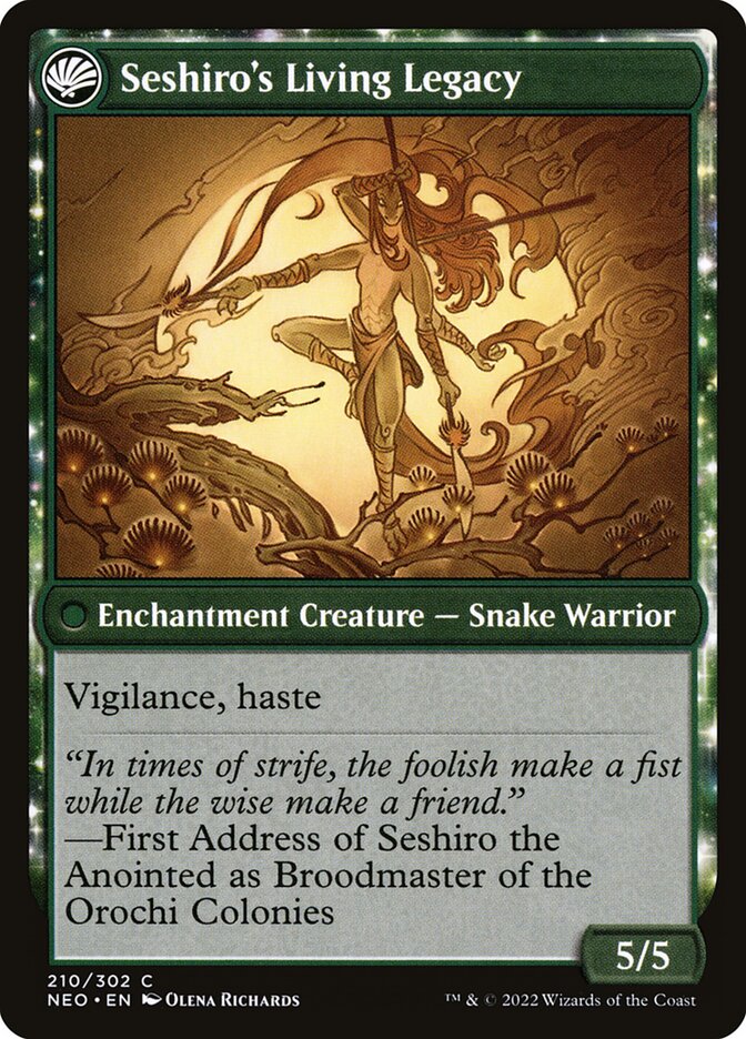 Seshiro's Living Legacy - carta Magic The Gathering