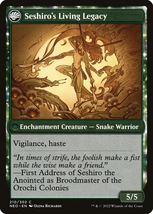 Seshiro's Living Legacy - carta Magic The Gathering