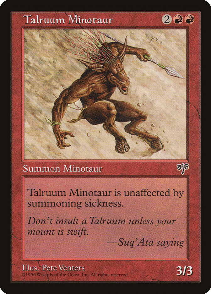 Talruum Minotaur - carta Magic The Gathering