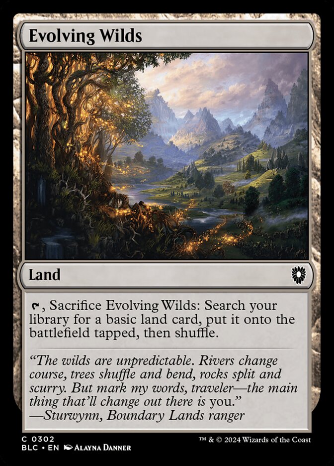Evolving Wilds - carta Magic The Gathering