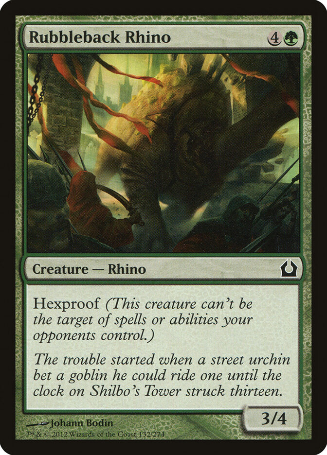Rubbleback Rhino - carta Magic The Gathering