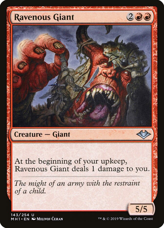 Ravenous Giant - carta Magic The Gathering