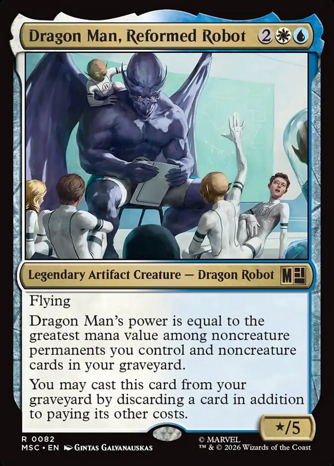 Dragon Man, Reformed Robot - carta Magic The Gathering