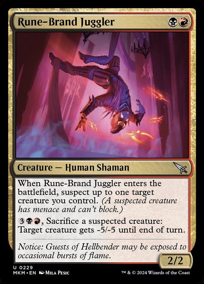 Rune-Brand Juggler - carta Magic The Gathering