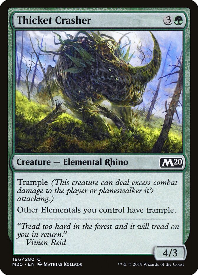 Thicket Crasher - carta Magic The Gathering