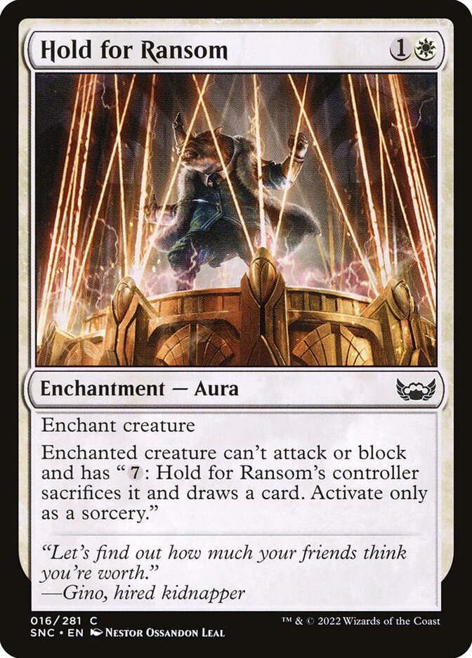 Hold for Ransom - carta Magic The Gathering