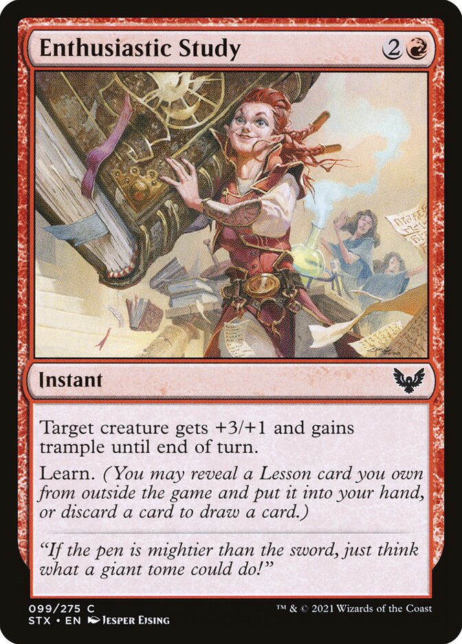 Enthusiastic Study - carta Magic The Gathering