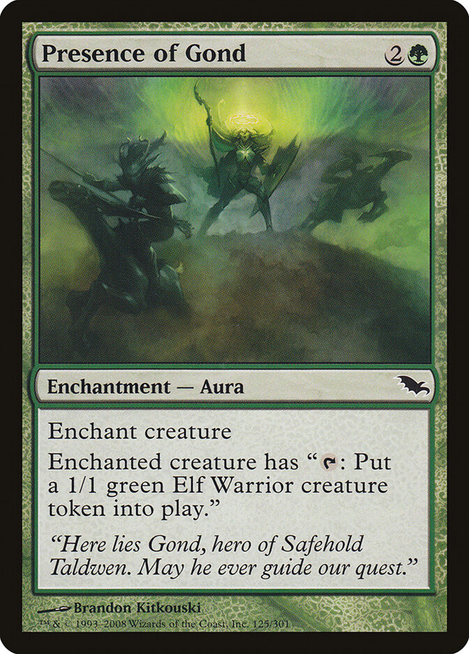 Presence of Gond - carta Magic The Gathering