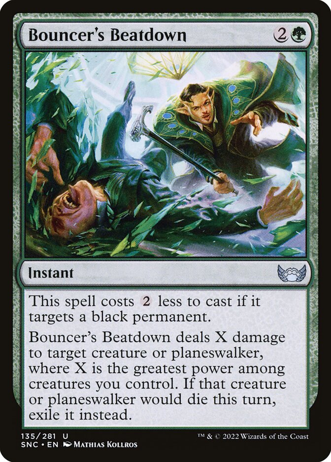 Bouncer's Beatdown - carta Magic The Gathering