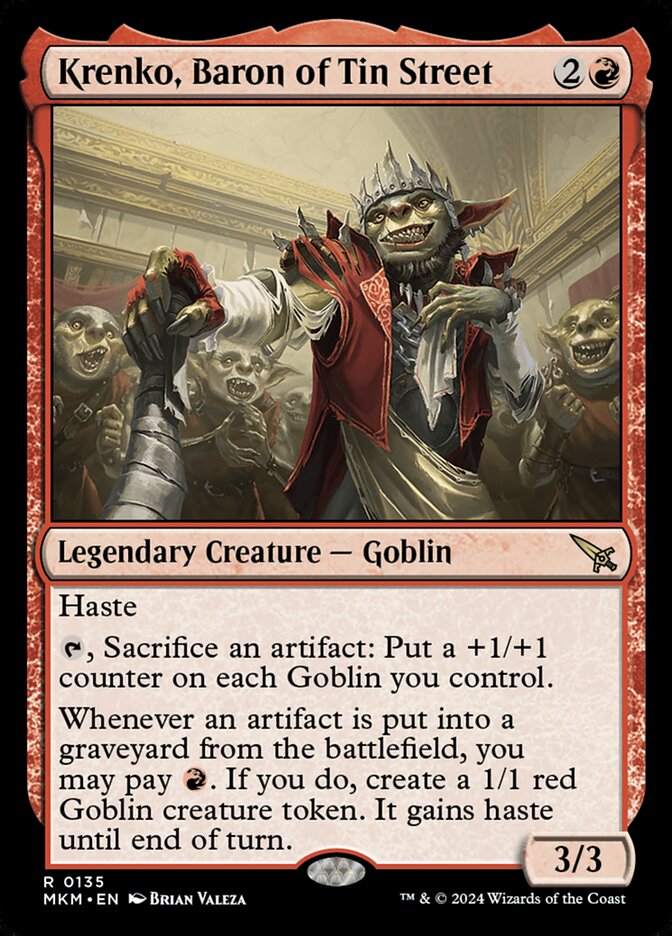 Krenko, Baron of Tin Street - carta Magic The Gathering
