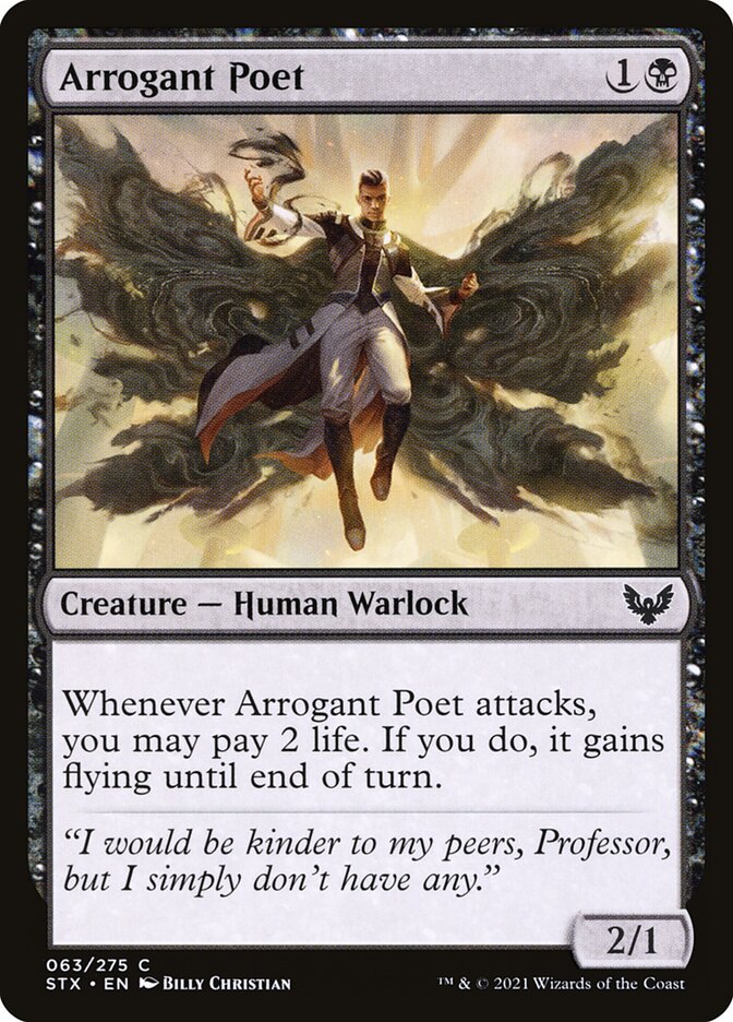 Arrogant Poet - carta Magic The Gathering