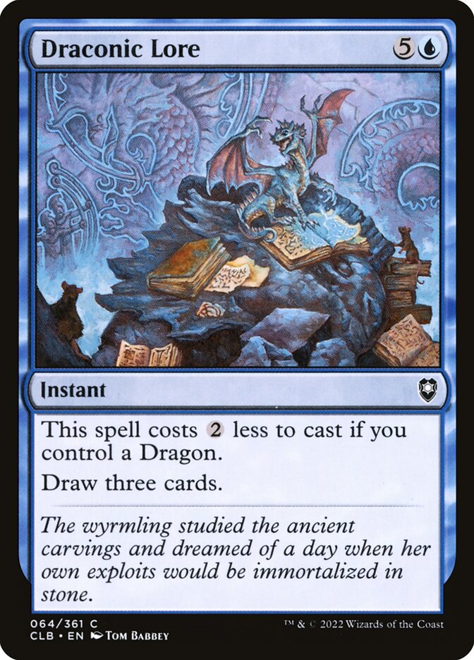 Draconic Lore - carta Magic The Gathering