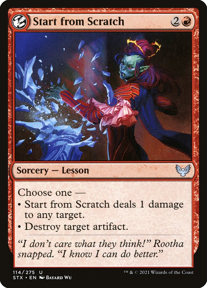Start from Scratch - carta Magic The Gathering