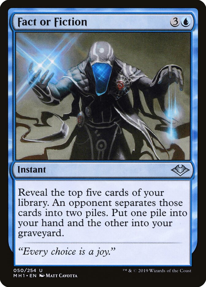 Fact or Fiction - carta Magic The Gathering