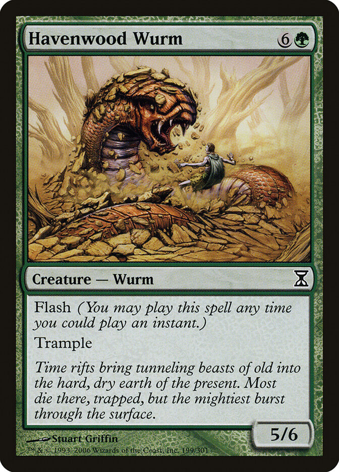 Havenwood Wurm - carta Magic The Gathering
