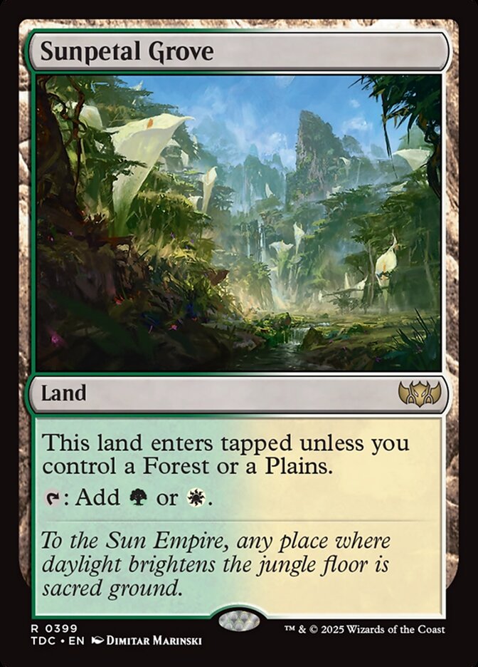 Sunpetal Grove - carta Magic The Gathering