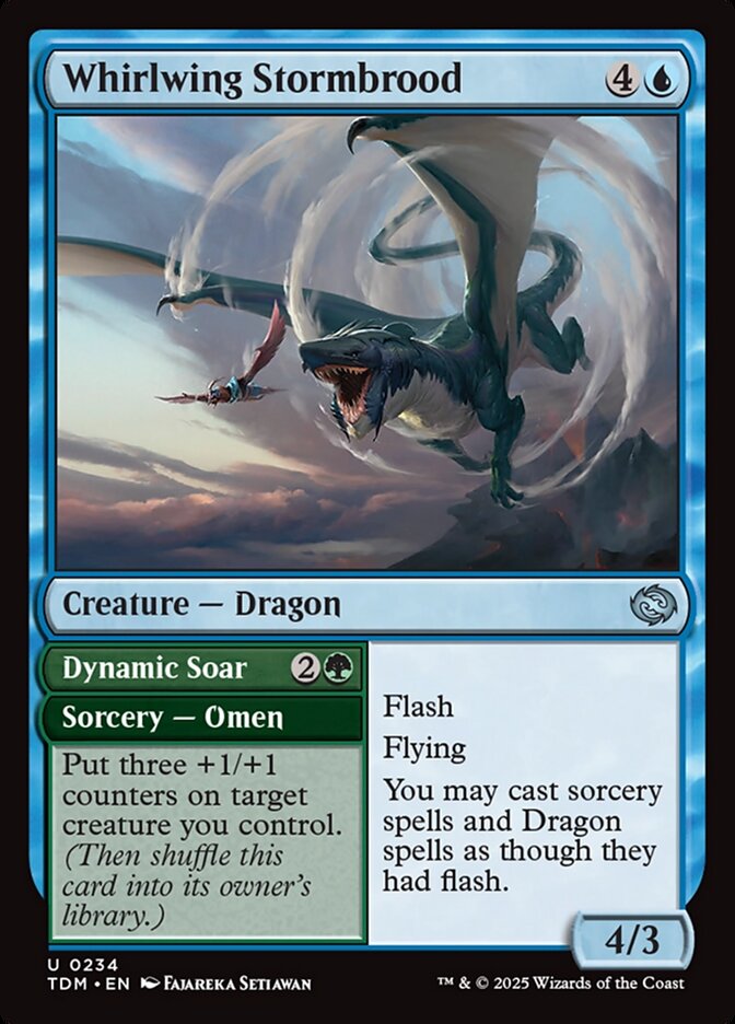 Whirlwing Stormbrood // Dynamic Soar - carta Magic The Gathering