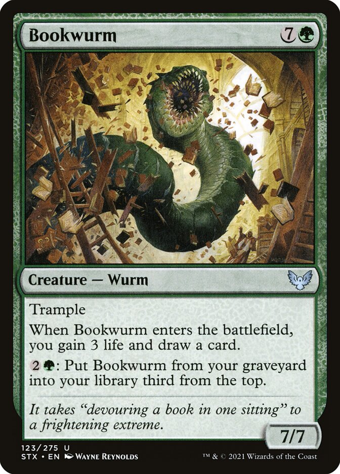 Bookwurm - carta Magic The Gathering