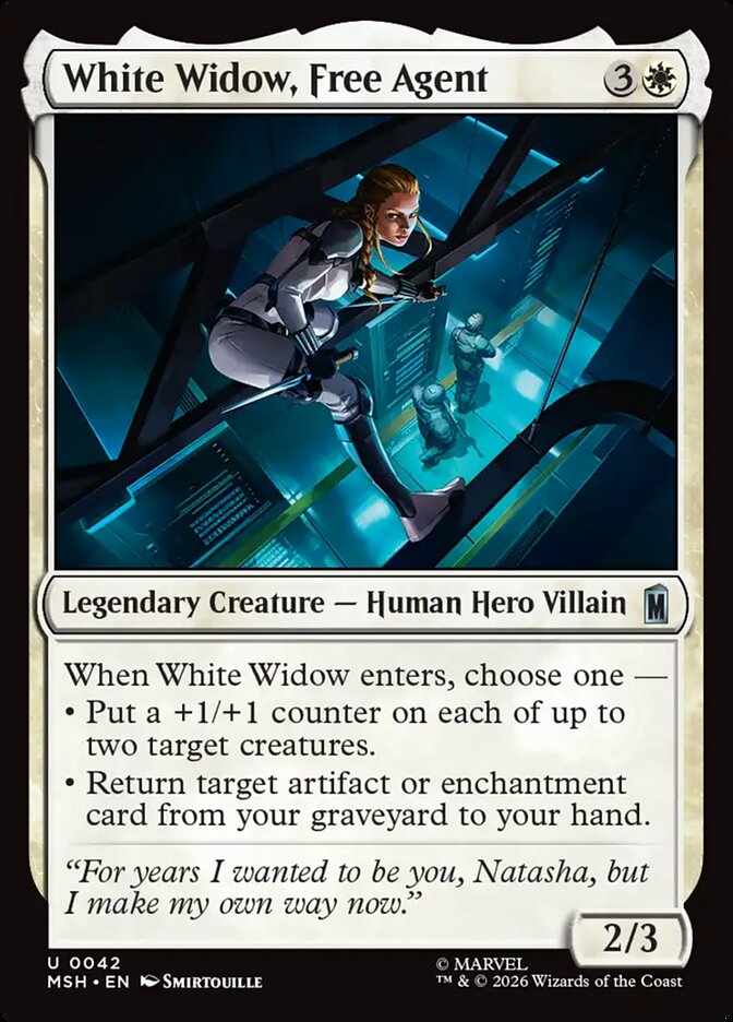 White Widow, Free Agent - carta Magic The Gathering