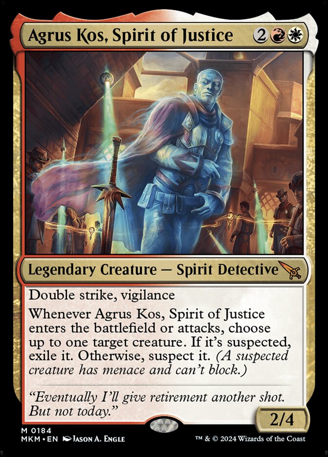 Agrus Kos, Spirit of Justice - carta Magic The Gathering