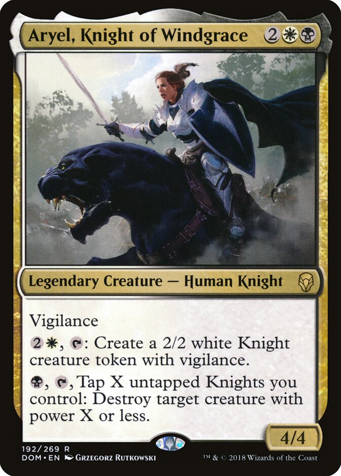 Aryel, Knight of Windgrace - carta Magic The Gathering