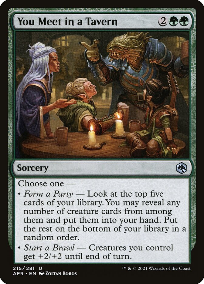 You Meet in a Tavern - carta Magic The Gathering