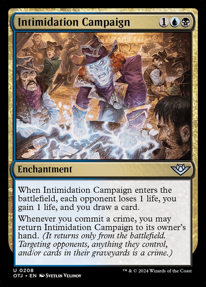 Intimidation Campaign - carta Magic The Gathering