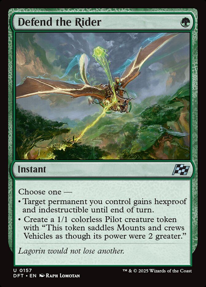 Defend the Rider - carta Magic The Gathering