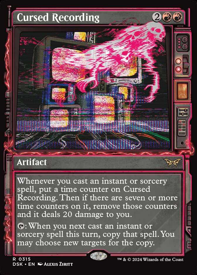 Cursed Recording - carta Magic The Gathering