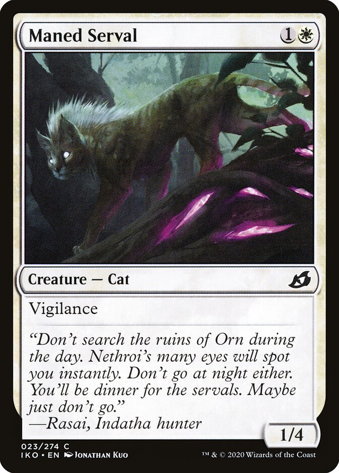 Maned Serval - carta Magic The Gathering