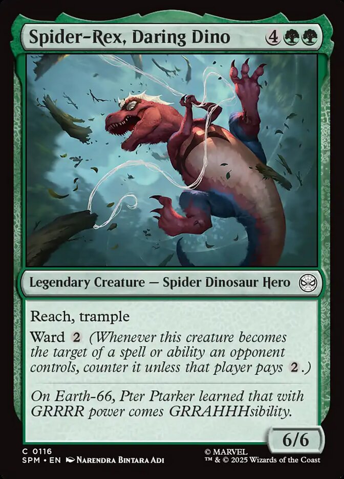 Spider-Rex, Daring Dino - carta Magic The Gathering