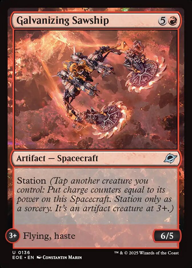 Galvanizing Sawship - carta Magic The Gathering
