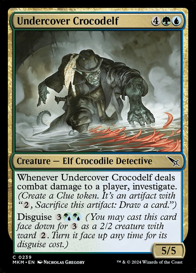 Undercover Crocodelf - carta Magic The Gathering