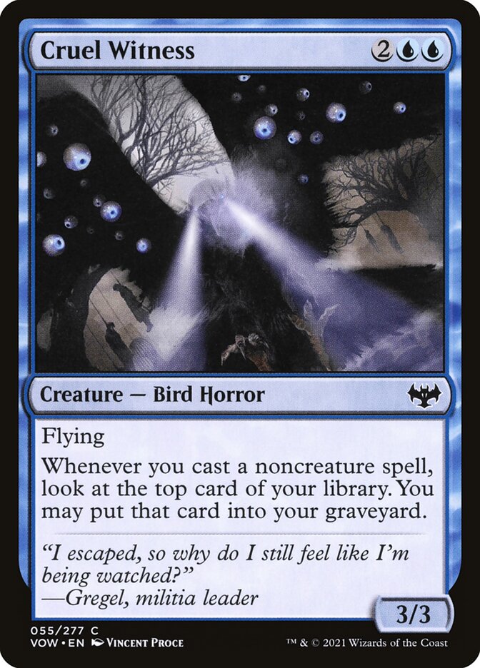 Cruel Witness - carta Magic The Gathering