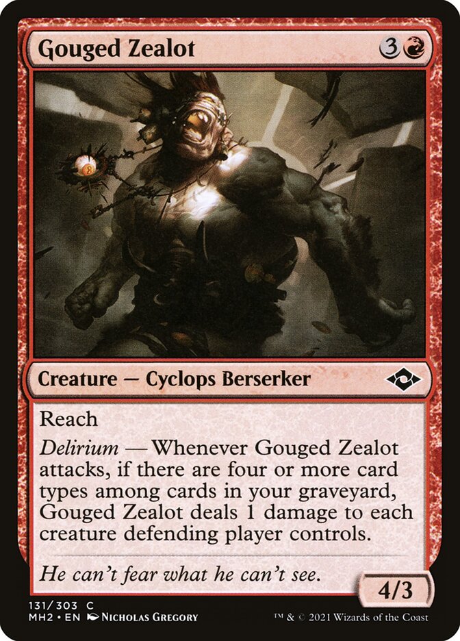 Gouged Zealot - carta Magic The Gathering