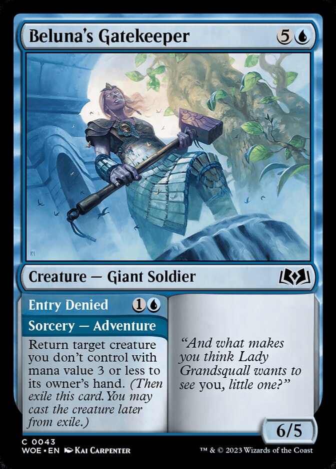 Beluna's Gatekeeper // Entry Denied - carta Magic The Gathering