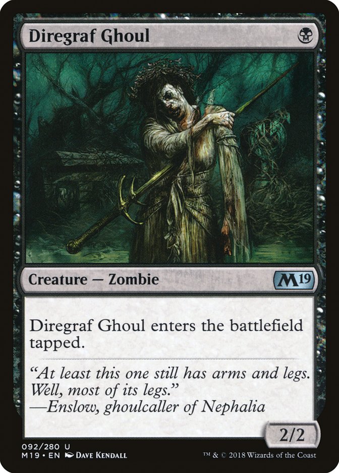 Diregraf Ghoul - carta Magic The Gathering