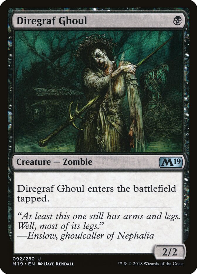 Diregraf Ghoul - carta Magic The Gathering
