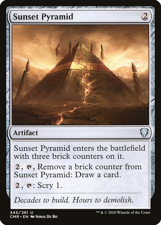 Sunset Pyramid - carta Magic The Gathering