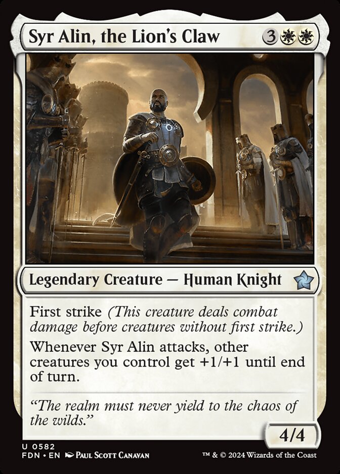 Syr Alin, the Lion's Claw - carta Magic The Gathering