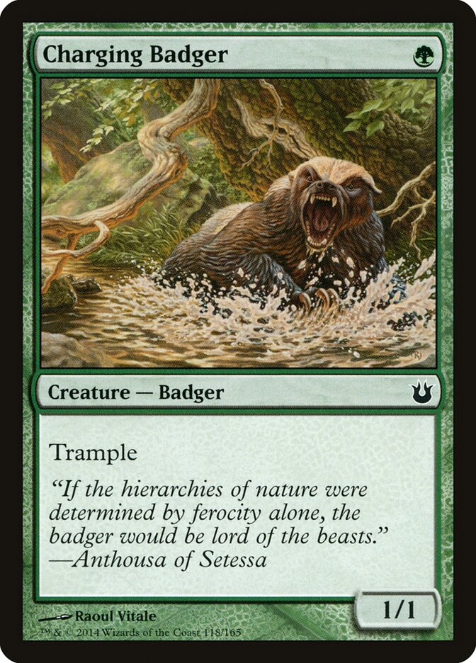 Charging Badger - carta Magic The Gathering