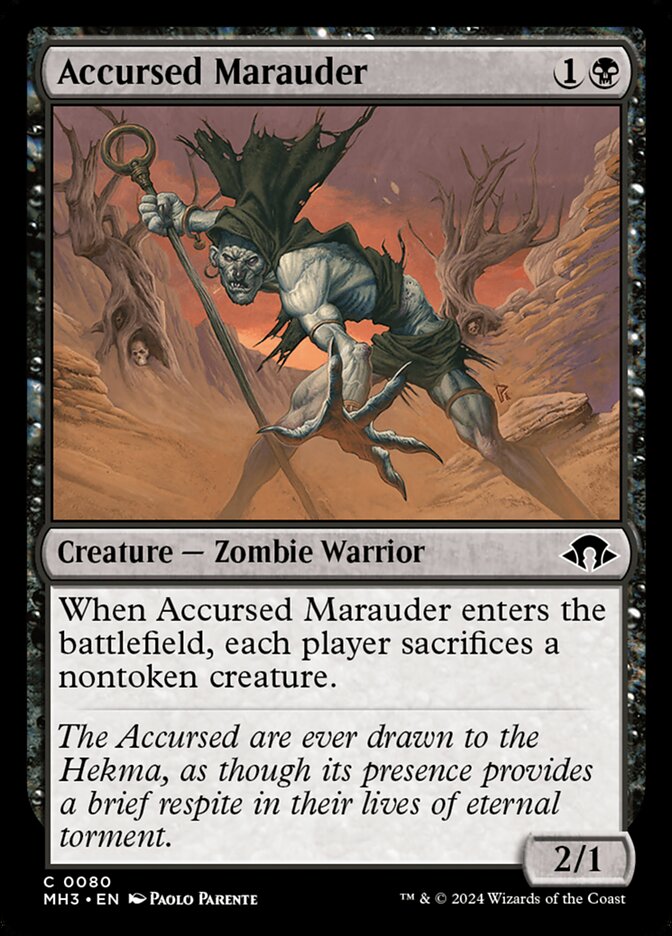 Accursed Marauder - carta Magic The Gathering