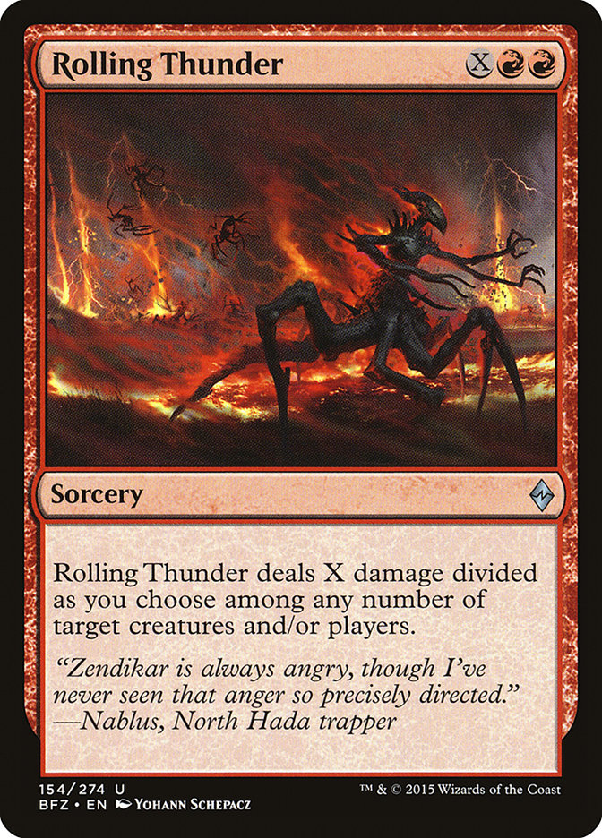 Rolling Thunder - carta Magic The Gathering