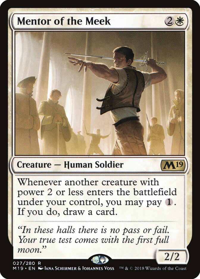 Mentor of the Meek - carta Magic The Gathering