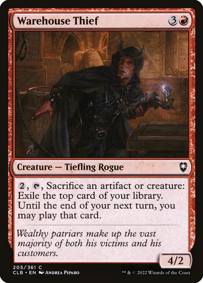 Warehouse Thief - CLB-205-NF-STD