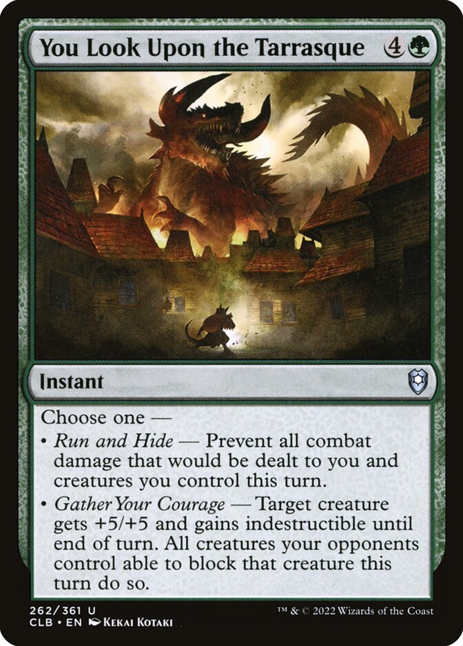 You Look Upon the Tarrasque - carta Magic The Gathering