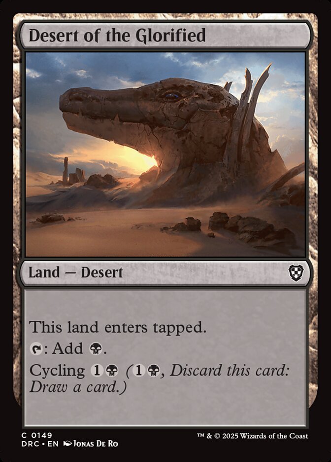 Desert of the Glorified - carta Magic The Gathering