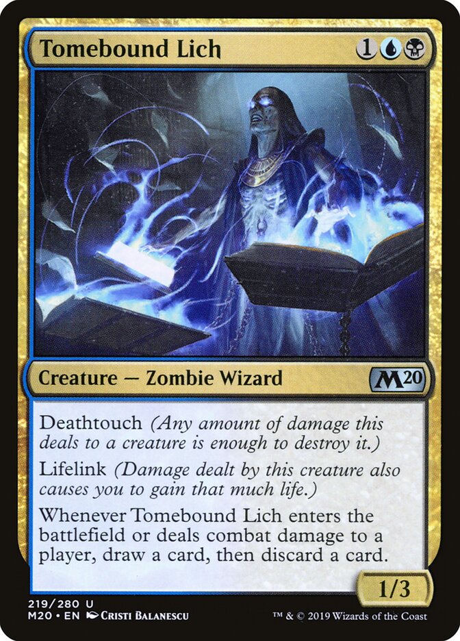 Tomebound Lich - carta Magic The Gathering
